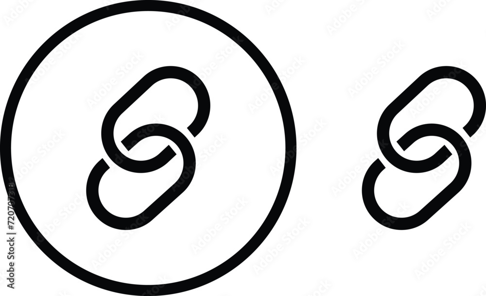 Internet URL or webpage url link icons set. Chain thick line icon, outline vector sign, linear simple pictogram isolated on transparent background. Web link symbol, logo, Connection, Reference. Internet URL or webpage url link icons set. Chain thick line icon, outline vector sign, linear simple pictogram isolated on transparent background. Web link symbol, logo, Connection, Reference.