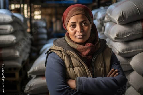 A Glimpse into the World of a Female Rations Coordinator, Ensuring Efficient Food Distribution in a Crisis Situation