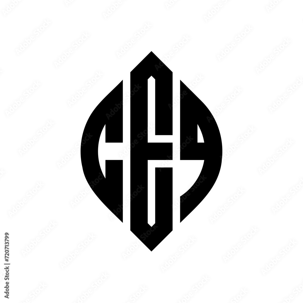 CEQ circle letter logo design with circle and ellipse shape. CEQ ellipse letters with typographic style. The three initials form a circle logo. CEQ Circle Emblem Abstract Monogram Letter Mark Vector. CEQ circle letter logo design with circle and ellipse shape. CEQ ellipse letters with typographic style. The three initials form a circle logo. CEQ Circle Emblem Abstract Monogram Letter Mark Vector.