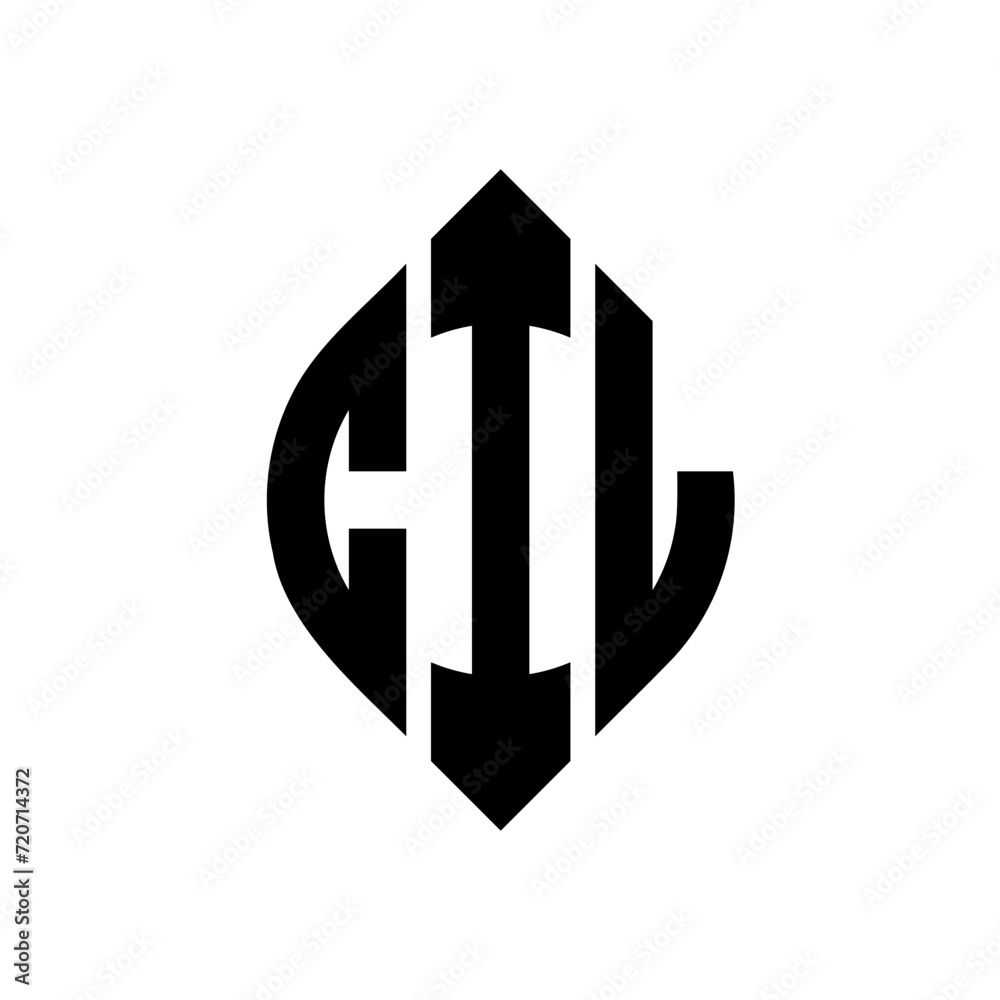 CIL circle letter logo design with circle and ellipse shape. CIL ellipse letters with typographic style. The three initials form a circle logo. CIL Circle Emblem Abstract Monogram Letter Mark Vector. CIL circle letter logo design with circle and ellipse shape. CIL ellipse letters with typographic style. The three initials form a circle logo. CIL Circle Emblem Abstract Monogram Letter Mark Vector.