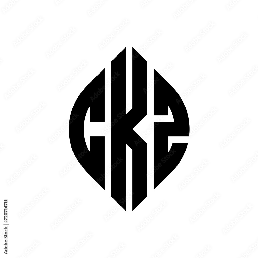 CKZ circle letter logo design with circle and ellipse shape. CKZ ellipse letters with typographic style. The three initials form a circle logo. CKZ Circle Emblem Abstract Monogram Letter Mark Vector. CKZ circle letter logo design with circle and ellipse shape. CKZ ellipse letters with typographic style. The three initials form a circle logo. CKZ Circle Emblem Abstract Monogram Letter Mark Vector.