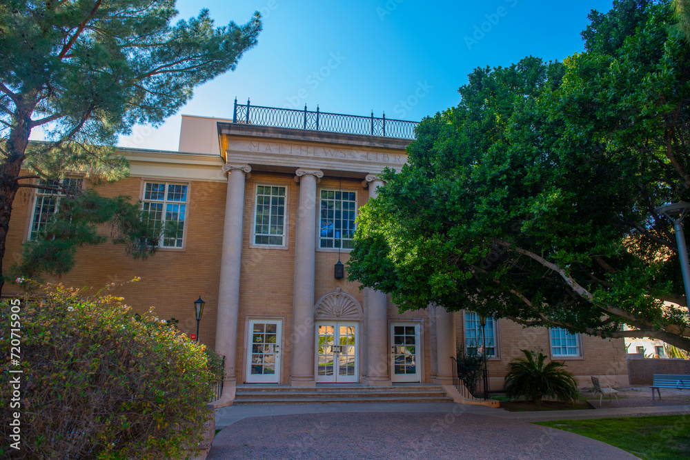 A. J. Matthews Center in Arizona State University ASU main campus in city of Tempe, Arizona AZ, USA. 