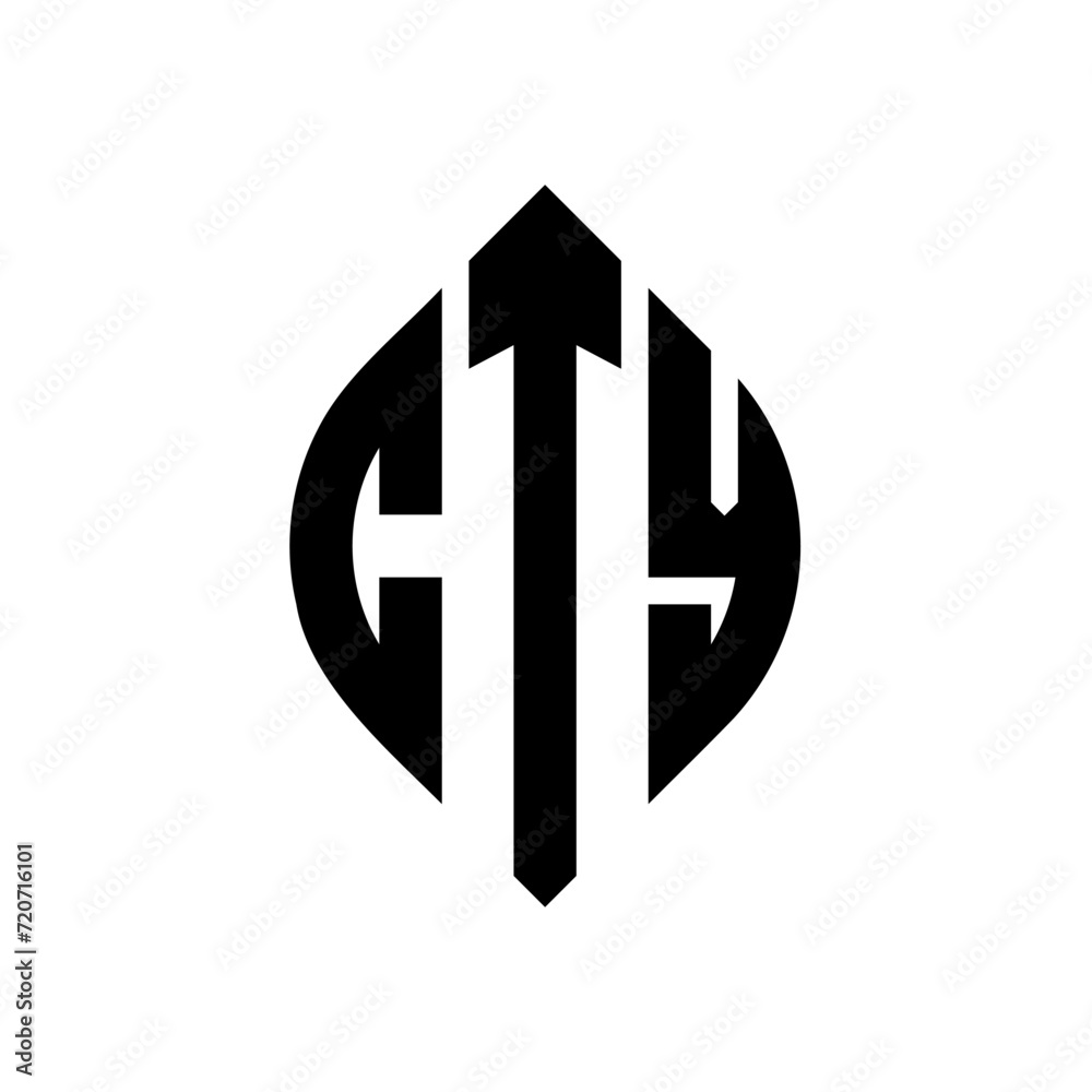 CTY circle letter logo design with circle and ellipse shape. CTY ellipse letters with typographic style. The three initials form a circle logo. CTY Circle Emblem Abstract Monogram Letter Mark Vector. CTY circle letter logo design with circle and ellipse shape. CTY ellipse letters with typographic style. The three initials form a circle logo. CTY Circle Emblem Abstract Monogram Letter Mark Vector.