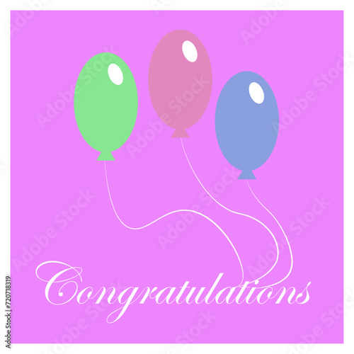 Congratulations, balloon, celebration