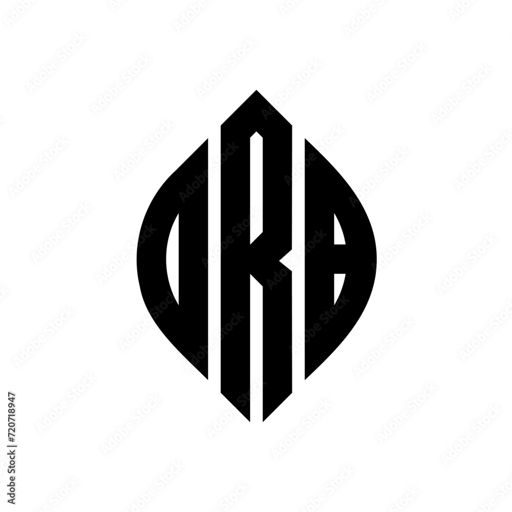 DRB circle letter logo design with circle and ellipse shape. DRB ellipse letters with typographic style. The three initials form a circle logo. DRB circle emblem abstract monogram letter mark vector. DRB circle letter logo design with circle and ellipse shape. DRB ellipse letters with typographic style. The three initials form a circle logo. DRB circle emblem abstract monogram letter mark vector.