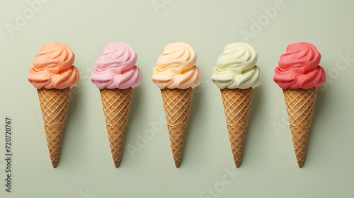Modern Minimalist Love Ice Cream Artistry Background Ai Generative