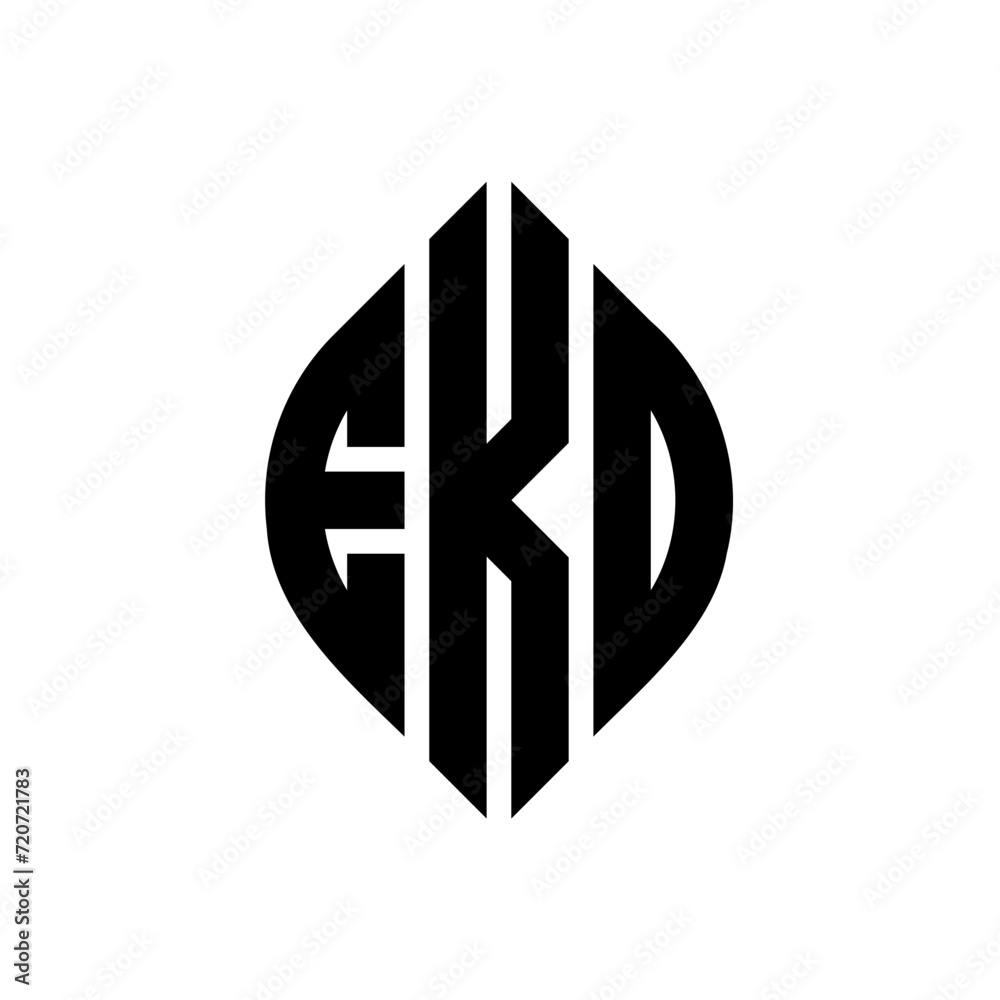 EKD circle letter logo design with circle and ellipse shape. EKD ellipse letters with typographic style. The three initials form a circle logo. EKD Circle Emblem Abstract Monogram Letter Mark Vector. EKD circle letter logo design with circle and ellipse shape. EKD ellipse letters with typographic style. The three initials form a circle logo. EKD Circle Emblem Abstract Monogram Letter Mark Vector.