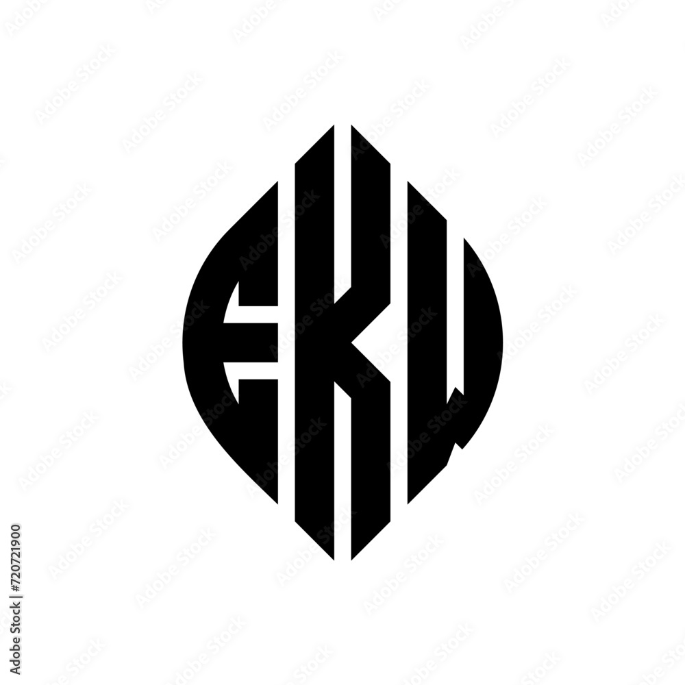 EKW circle letter logo design with circle and ellipse shape. EKW ellipse letters with typographic style. The three initials form a circle logo. EKW Circle Emblem Abstract Monogram Letter Mark Vector. EKW circle letter logo design with circle and ellipse shape. EKW ellipse letters with typographic style. The three initials form a circle logo. EKW Circle Emblem Abstract Monogram Letter Mark Vector.