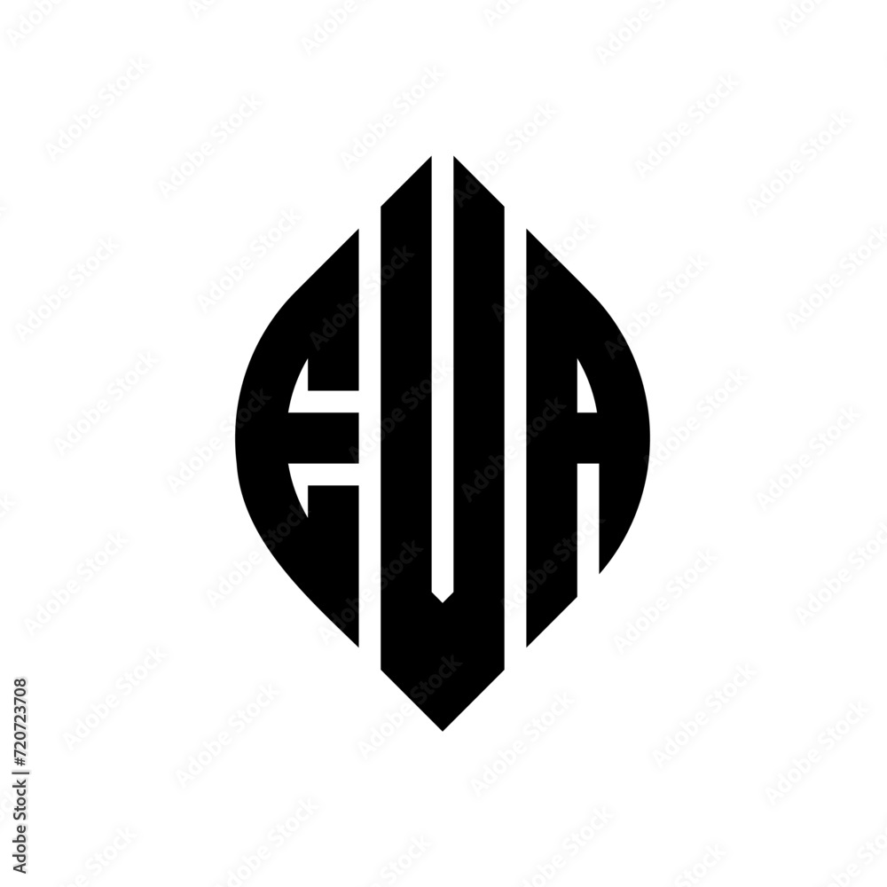 EVA circle letter logo design with circle and ellipse shape. EVA ellipse letters with typographic style. The three initials form a circle logo. EVA Circle Emblem Abstract Monogram Letter Mark Vector. EVA circle letter logo design with circle and ellipse shape. EVA ellipse letters with typographic style. The three initials form a circle logo. EVA Circle Emblem Abstract Monogram Letter Mark Vector.