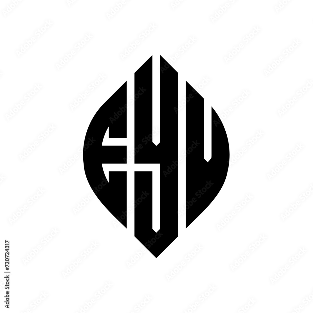 EYV circle letter logo design with circle and ellipse shape. EYV ellipse letters with typographic style. The three initials form a circle logo. EYV Circle Emblem Abstract Monogram Letter Mark Vector. EYV circle letter logo design with circle and ellipse shape. EYV ellipse letters with typographic style. The three initials form a circle logo. EYV Circle Emblem Abstract Monogram Letter Mark Vector.