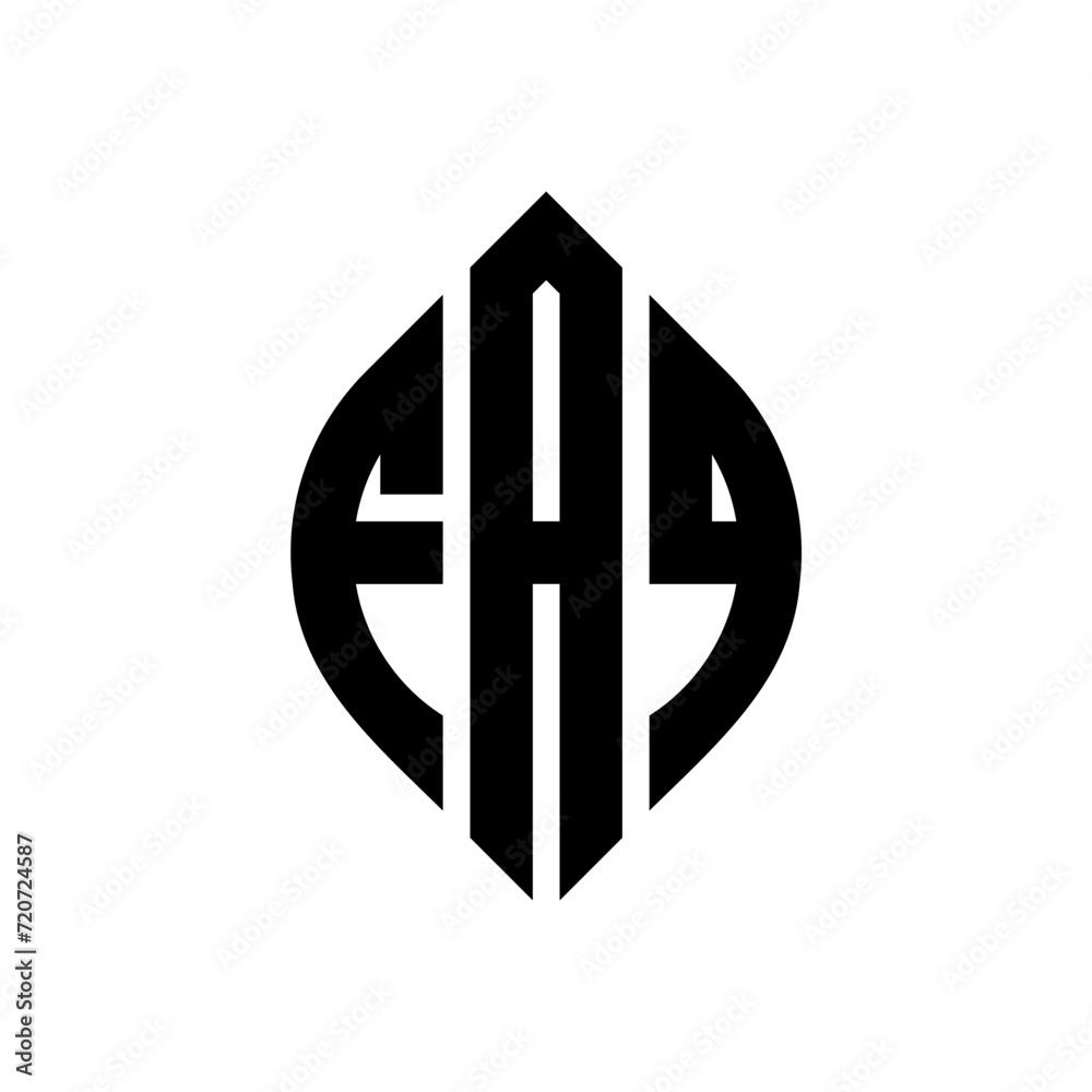 FAQ circle letter logo design with circle and ellipse shape. FAQ ellipse letters with typographic style. The three initials form a circle logo. FAQ Circle Emblem Abstract Monogram Letter Mark Vector. FAQ circle letter logo design with circle and ellipse shape. FAQ ellipse letters with typographic style. The three initials form a circle logo. FAQ Circle Emblem Abstract Monogram Letter Mark Vector.