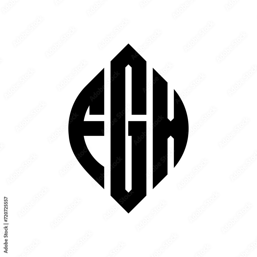 FGX circle letter logo design with circle and ellipse shape. FGX ellipse letters with typographic style. The three initials form a circle logo. FGX Circle Emblem Abstract Monogram Letter Mark Vector. FGX circle letter logo design with circle and ellipse shape. FGX ellipse letters with typographic style. The three initials form a circle logo. FGX Circle Emblem Abstract Monogram Letter Mark Vector.