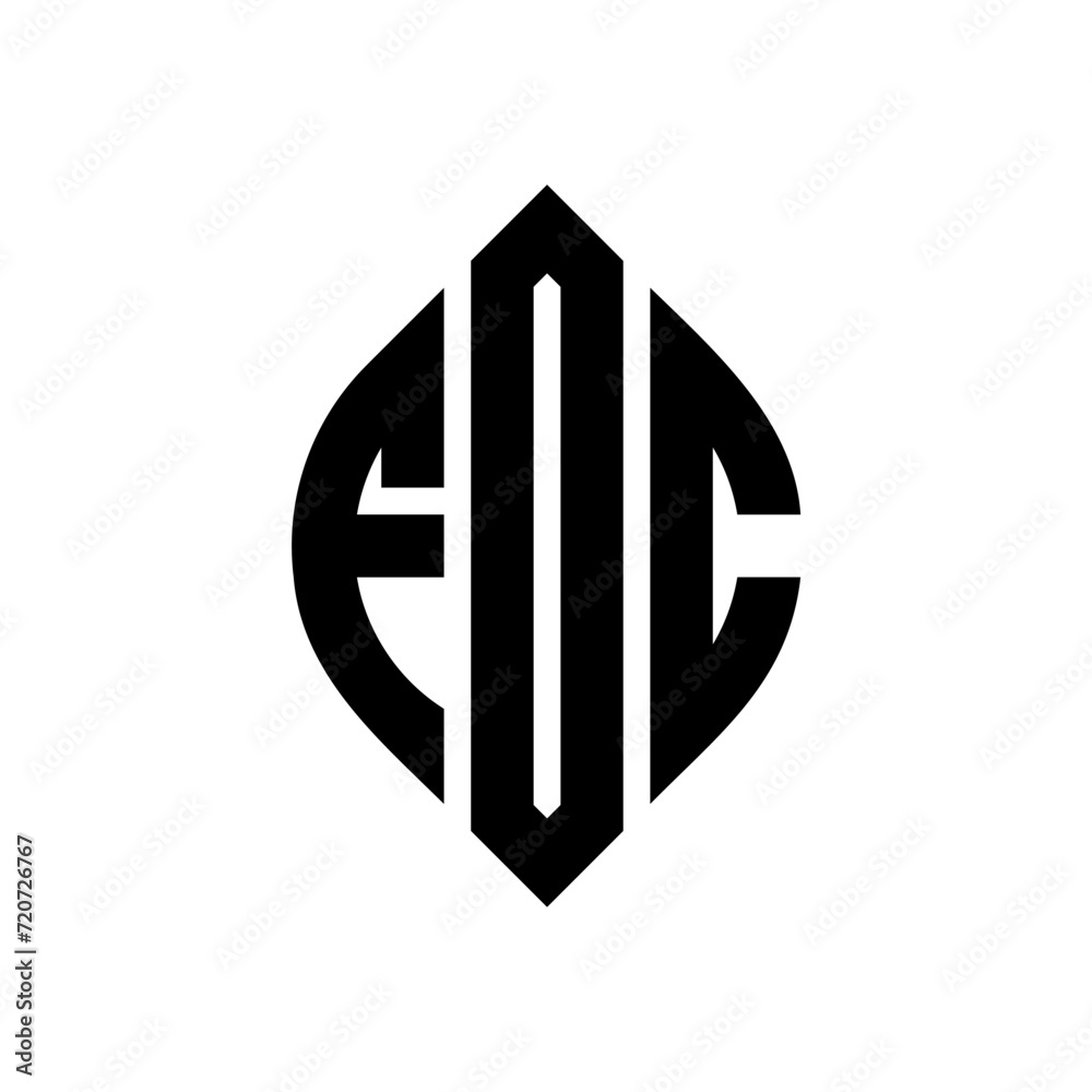 FOC circle letter logo design with circle and ellipse shape. FOC ellipse letters with typographic style. The three initials form a circle logo. FOC Circle Emblem Abstract Monogram Letter Mark Vector. FOC circle letter logo design with circle and ellipse shape. FOC ellipse letters with typographic style. The three initials form a circle logo. FOC Circle Emblem Abstract Monogram Letter Mark Vector.