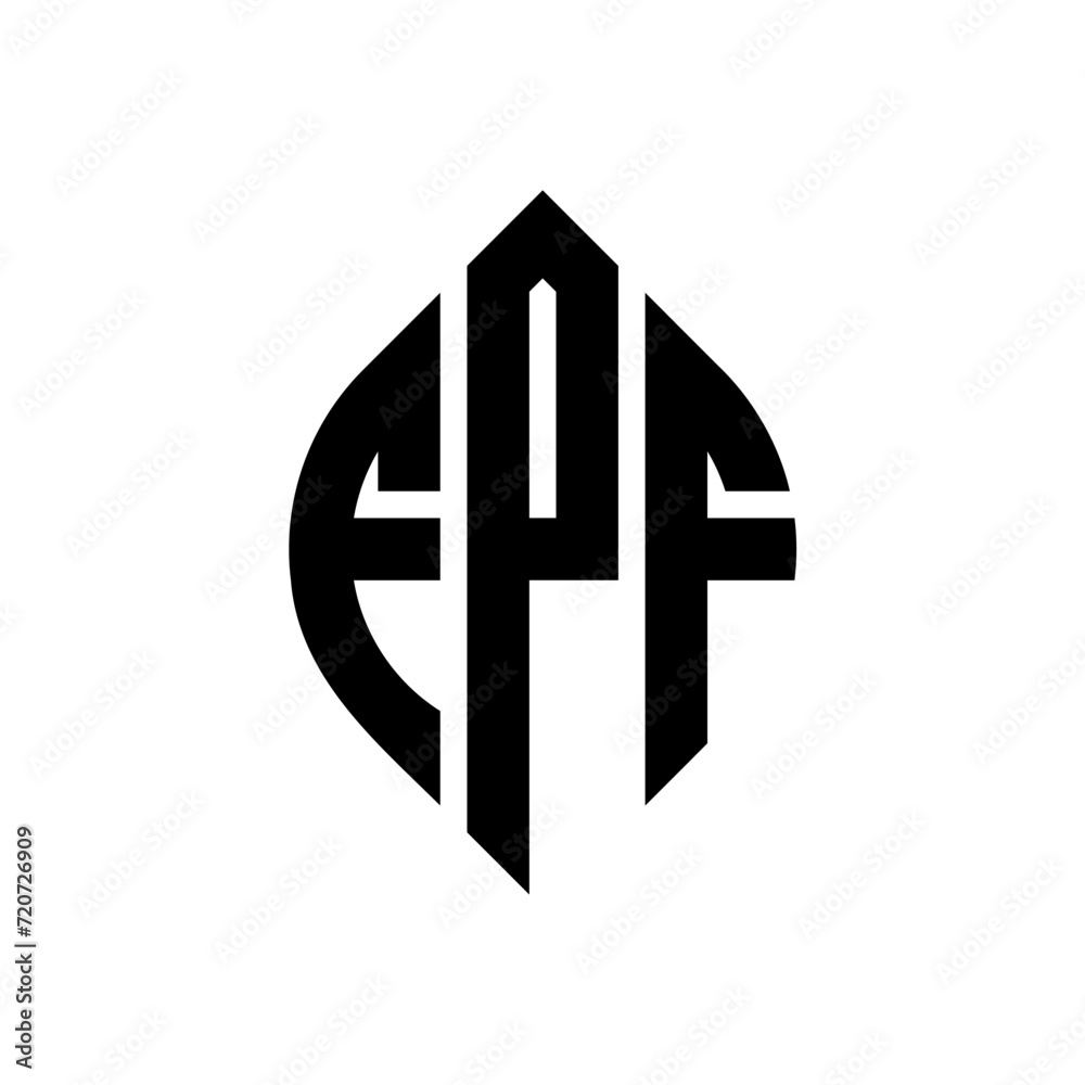 FPF circle letter logo design with circle and ellipse shape. FPF ellipse letters with typographic style. The three initials form a circle logo. FPF Circle Emblem Abstract Monogram Letter Mark Vector. FPF circle letter logo design with circle and ellipse shape. FPF ellipse letters with typographic style. The three initials form a circle logo. FPF Circle Emblem Abstract Monogram Letter Mark Vector.