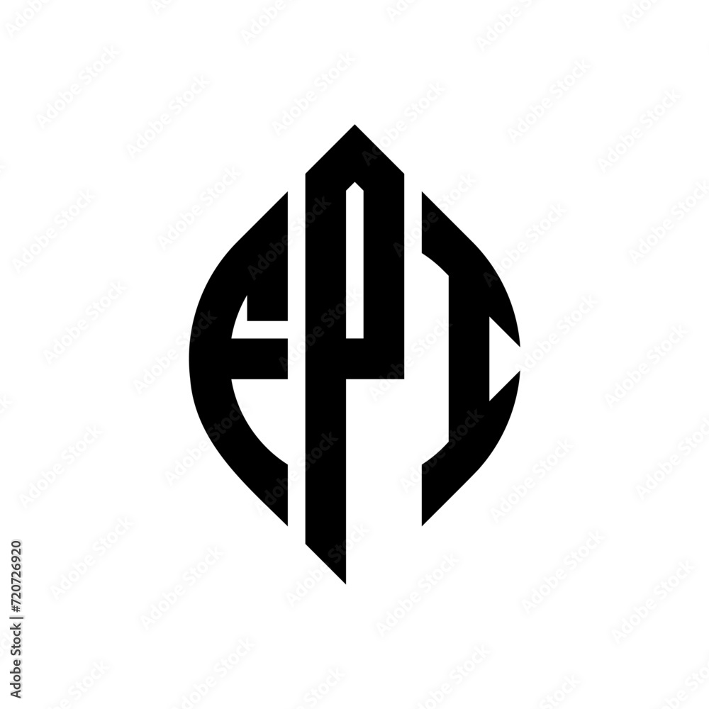 FPI circle letter logo design with circle and ellipse shape. FPI ellipse letters with typographic style. The three initials form a circle logo. FPI Circle Emblem Abstract Monogram Letter Mark Vector. FPI circle letter logo design with circle and ellipse shape. FPI ellipse letters with typographic style. The three initials form a circle logo. FPI Circle Emblem Abstract Monogram Letter Mark Vector.