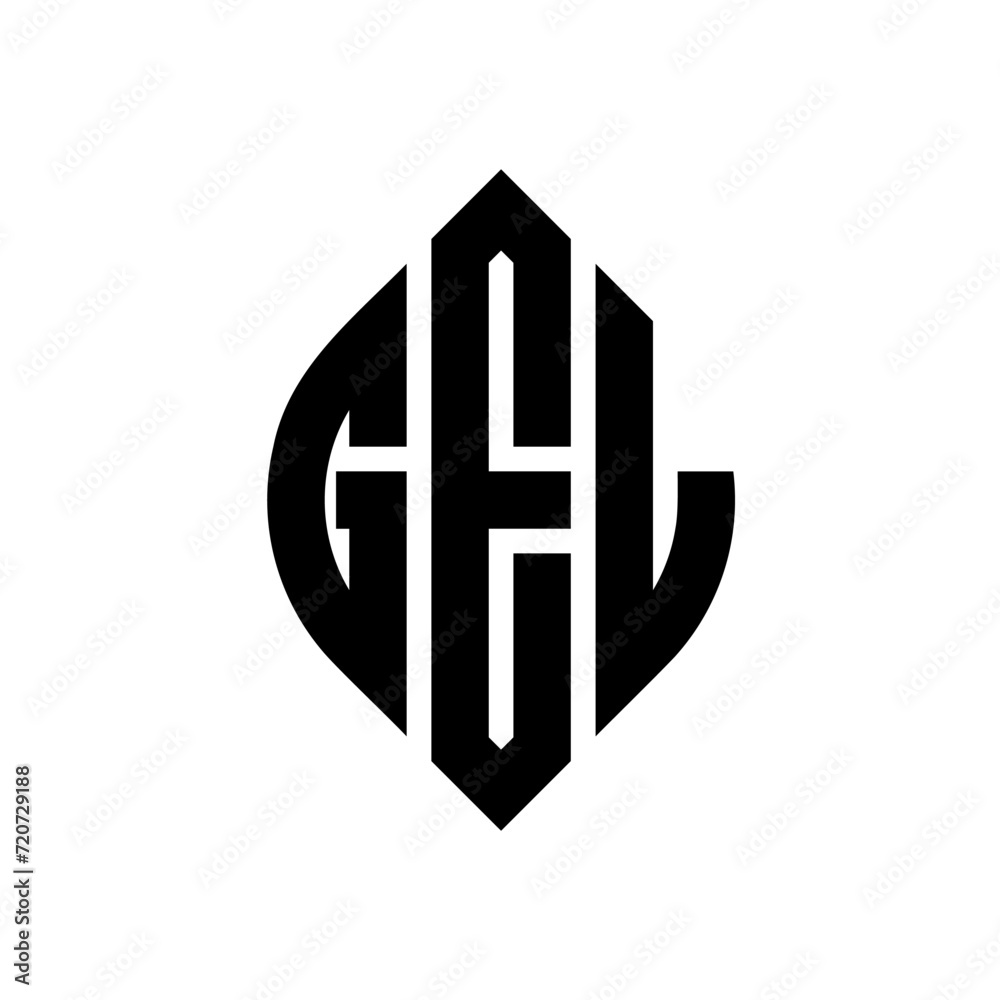 GEL circle letter logo design with circle and ellipse shape. GEL ellipse letters with typographic style. The three initials form a circle logo. GEL Circle Emblem Abstract Monogram Letter Mark Vector. GEL circle letter logo design with circle and ellipse shape. GEL ellipse letters with typographic style. The three initials form a circle logo. GEL Circle Emblem Abstract Monogram Letter Mark Vector.