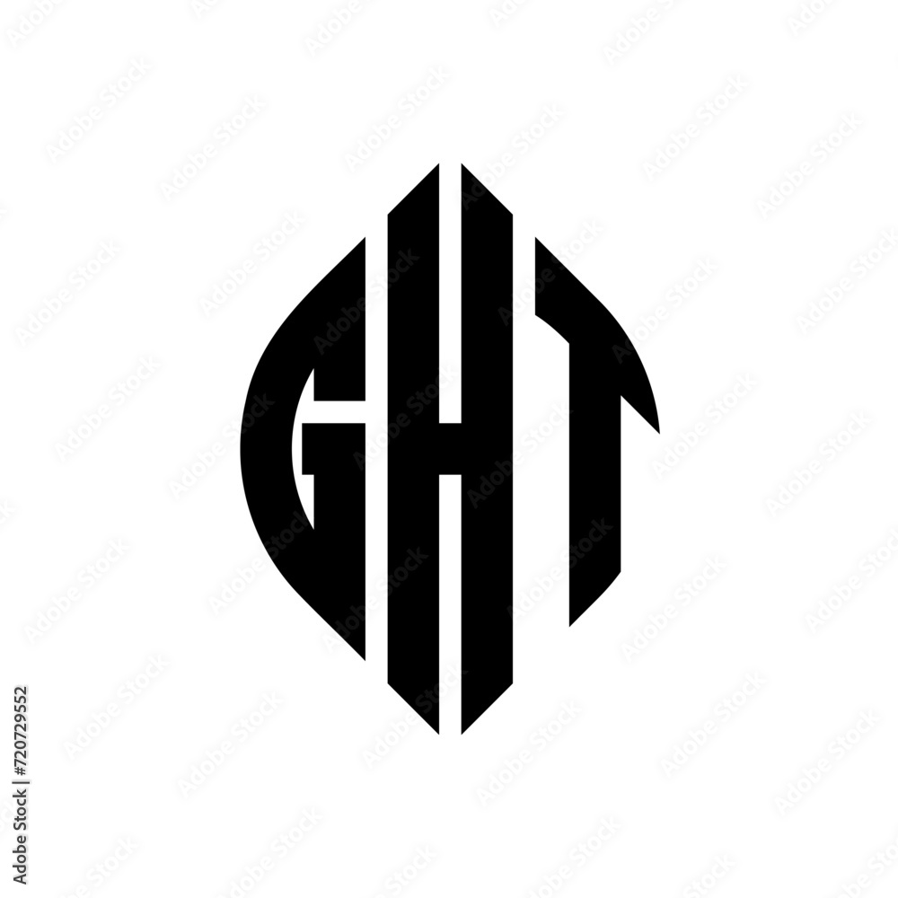 GHT circle letter logo design with circle and ellipse shape. GHT ellipse letters with typographic style. The three initials form a circle logo. GHT Circle Emblem Abstract Monogram Letter Mark Vector. GHT circle letter logo design with circle and ellipse shape. GHT ellipse letters with typographic style. The three initials form a circle logo. GHT Circle Emblem Abstract Monogram Letter Mark Vector.