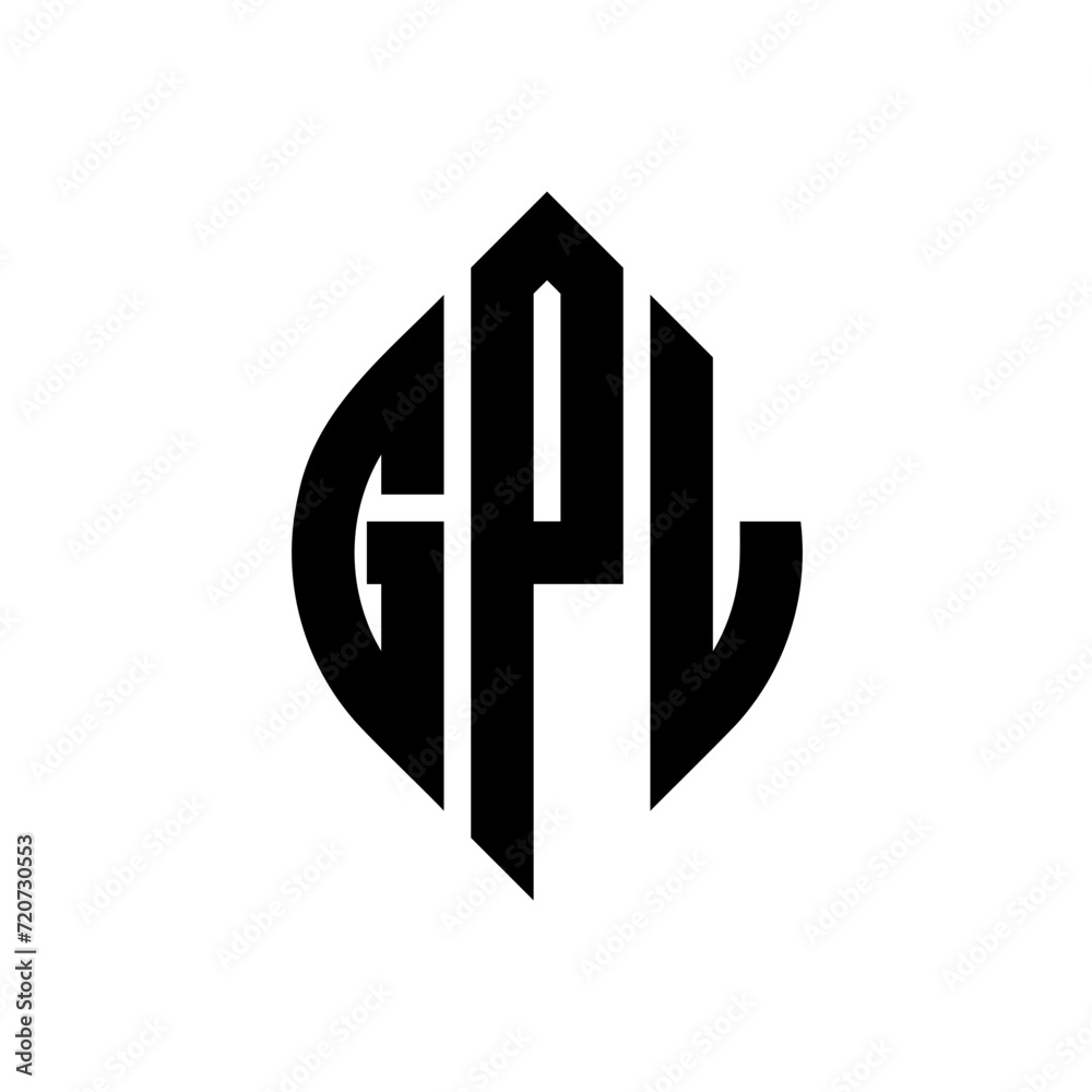 GPL circle letter logo design with circle and ellipse shape. GPL ellipse letters with typographic style. The three initials form a circle logo. GPL Circle Emblem Abstract Monogram Letter Mark Vector. GPL circle letter logo design with circle and ellipse shape. GPL ellipse letters with typographic style. The three initials form a circle logo. GPL Circle Emblem Abstract Monogram Letter Mark Vector.