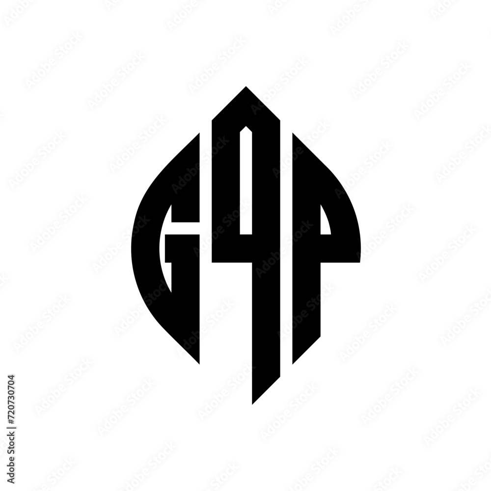 GQP circle letter logo design with circle and ellipse shape. GQP ellipse letters with typographic style. The three initials form a circle logo. GQP Circle Emblem Abstract Monogram Letter Mark Vector. GQP circle letter logo design with circle and ellipse shape. GQP ellipse letters with typographic style. The three initials form a circle logo. GQP Circle Emblem Abstract Monogram Letter Mark Vector.