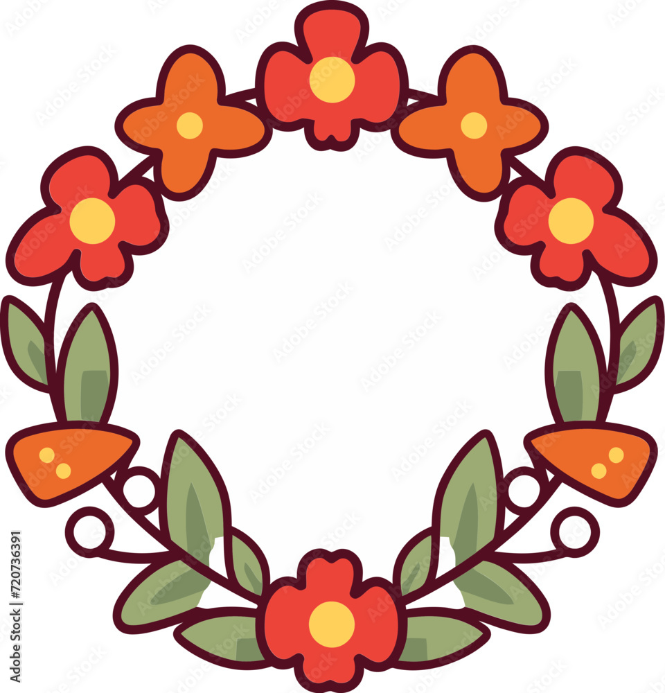 Illustrated Wreath Selection VectorizedVectorized Wreath Exhibition Illustrated