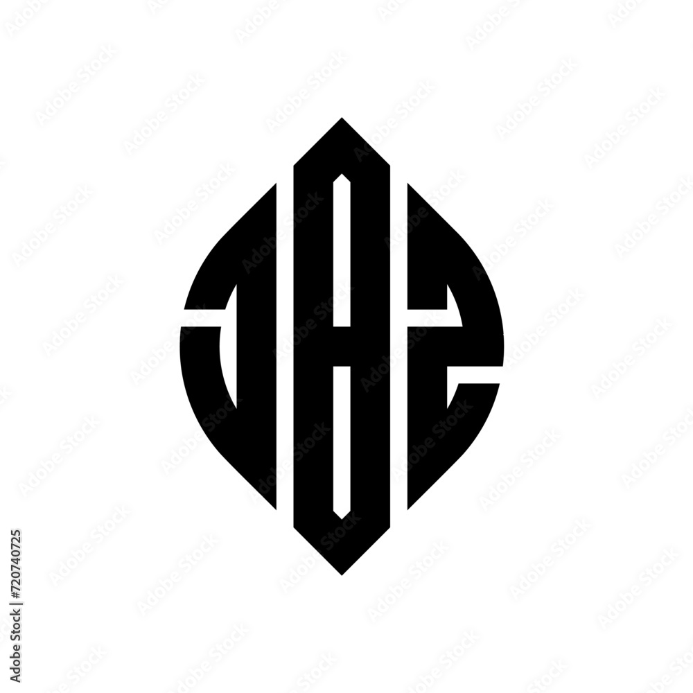 JBZ circle letter logo design with circle and ellipse shape. JBZ ellipse letters with typographic style. The three initials form a circle logo. JBZ circle emblem abstract monogram letter mark vector. JBZ circle letter logo design with circle and ellipse shape. JBZ ellipse letters with typographic style. The three initials form a circle logo. JBZ circle emblem abstract monogram letter mark vector.