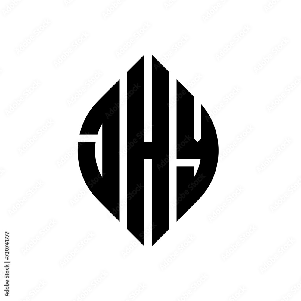 JHY circle letter logo design with circle and ellipse shape. JHY ellipse letters with typographic style. The three initials form a circle logo. JHY circle emblem abstract monogram letter mark vector. JHY circle letter logo design with circle and ellipse shape. JHY ellipse letters with typographic style. The three initials form a circle logo. JHY circle emblem abstract monogram letter mark vector.