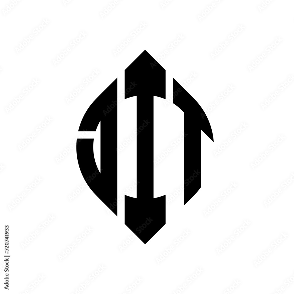 JIT circle letter logo design with circle and ellipse shape. JIT ellipse letters with typographic style. The three initials form a circle logo. JIT circle emblem abstract monogram letter mark vector. JIT circle letter logo design with circle and ellipse shape. JIT ellipse letters with typographic style. The three initials form a circle logo. JIT circle emblem abstract monogram letter mark vector.
