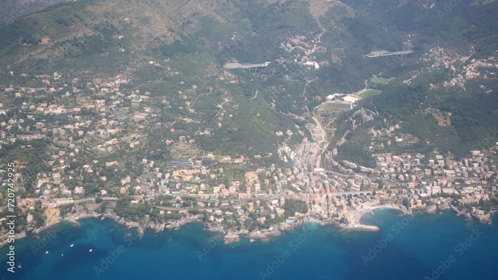 City Of Genoa on the shores of the Ligurian Sea, Italy City Of Genoa on the shores of the Ligurian Sea, Italy