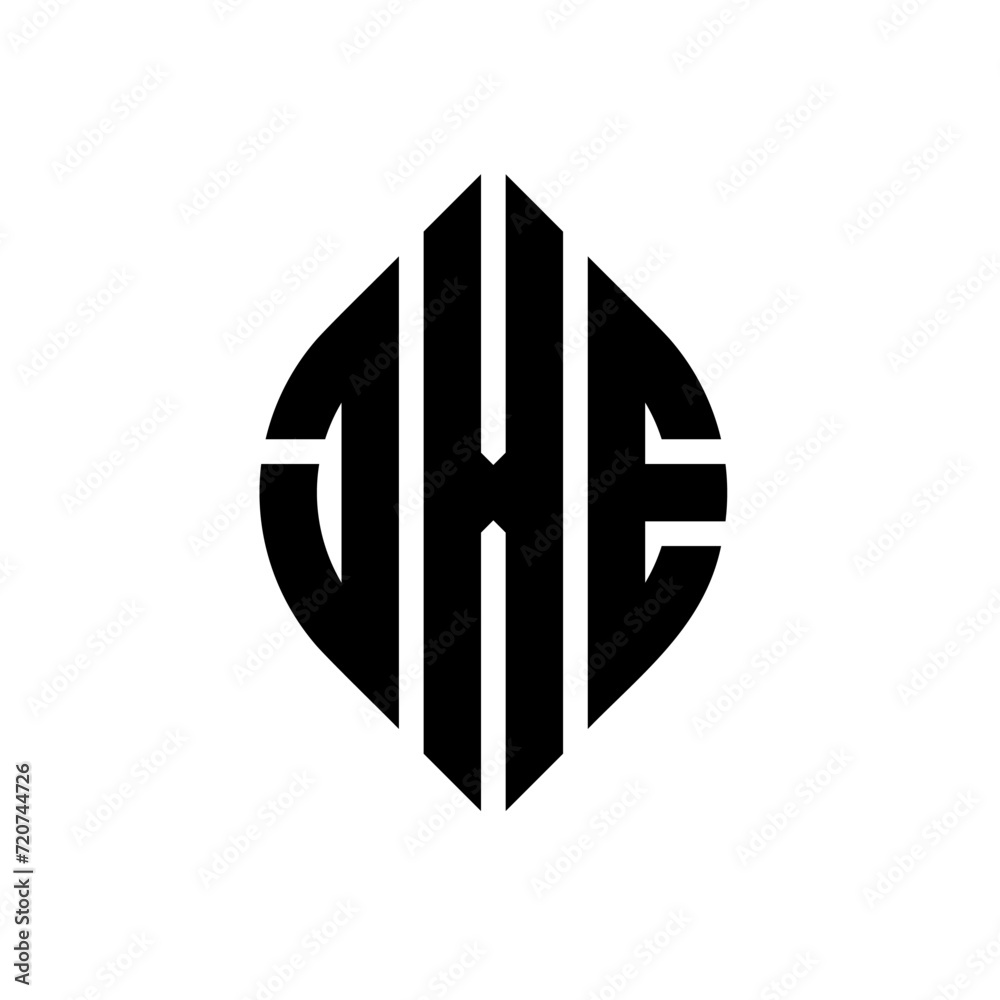 JXE circle letter logo design with circle and ellipse shape. JXE ellipse letters with typographic style. The three initials form a circle logo. JXE circle emblem abstract monogram letter mark vector. JXE circle letter logo design with circle and ellipse shape. JXE ellipse letters with typographic style. The three initials form a circle logo. JXE circle emblem abstract monogram letter mark vector.