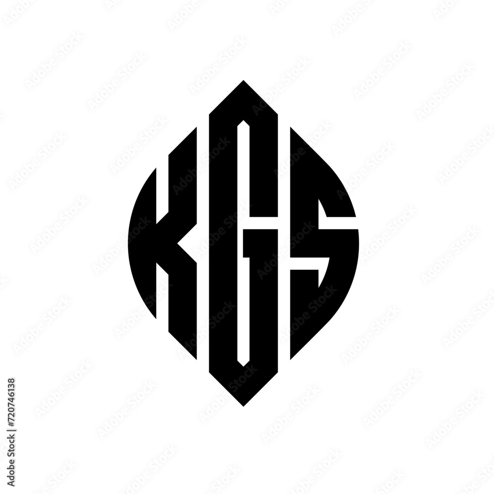 KGS circle letter logo design with circle and ellipse shape. KGS ellipse letters with typographic style. The three initials form a circle logo. KGS circle emblem abstract monogram letter mark vector. KGS circle letter logo design with circle and ellipse shape. KGS ellipse letters with typographic style. The three initials form a circle logo. KGS circle emblem abstract monogram letter mark vector.