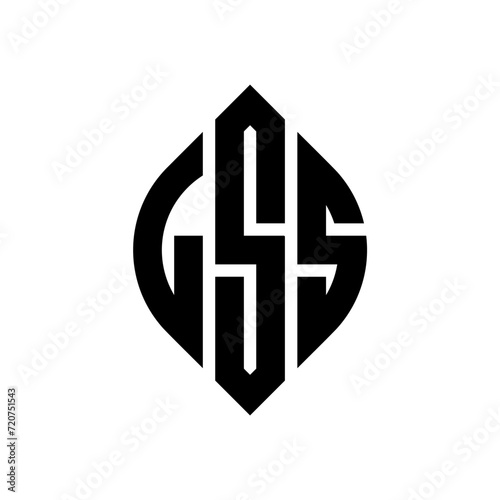 Free Download LSS circle letter logo design with circle and ellipse shape. LSS ellipse letters with typographic style. The three initials form a circle logo. LSS circle emblem abstract monogram letter mark vector. - GFXLoad