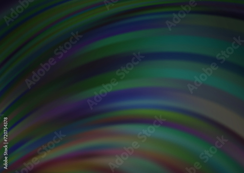 Dark Green vector pattern with bubble shapes. A completely new color illustration in marble style. The template for cell phone backgrounds.