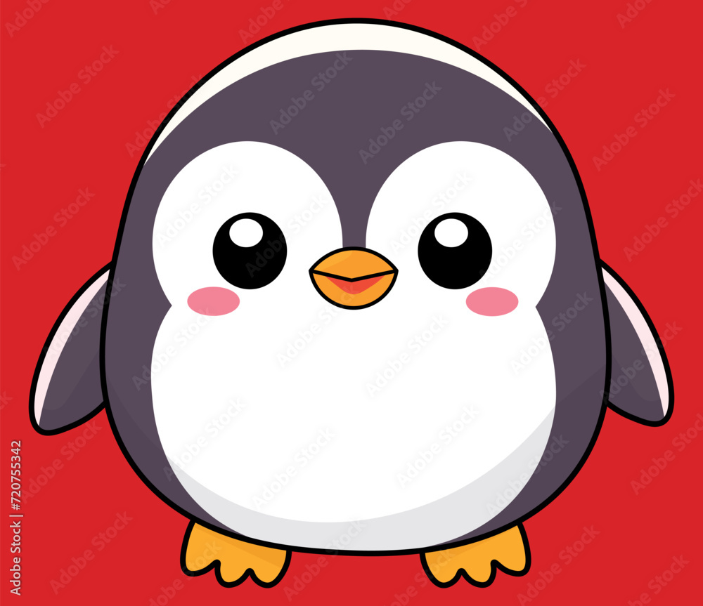 Penguin pattern, illustration, vector texture and background Penguin pattern, illustration, vector texture and background
