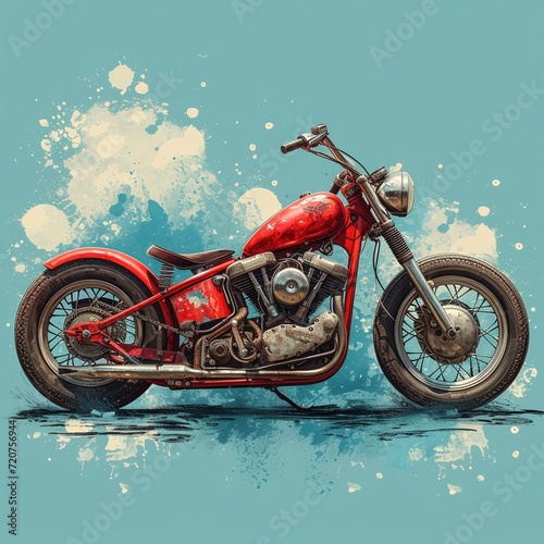 Vintage Bike Illustration