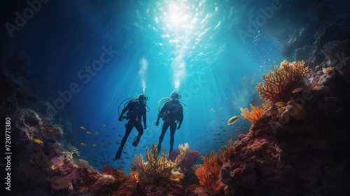 Diving in the ocean © Krtola 