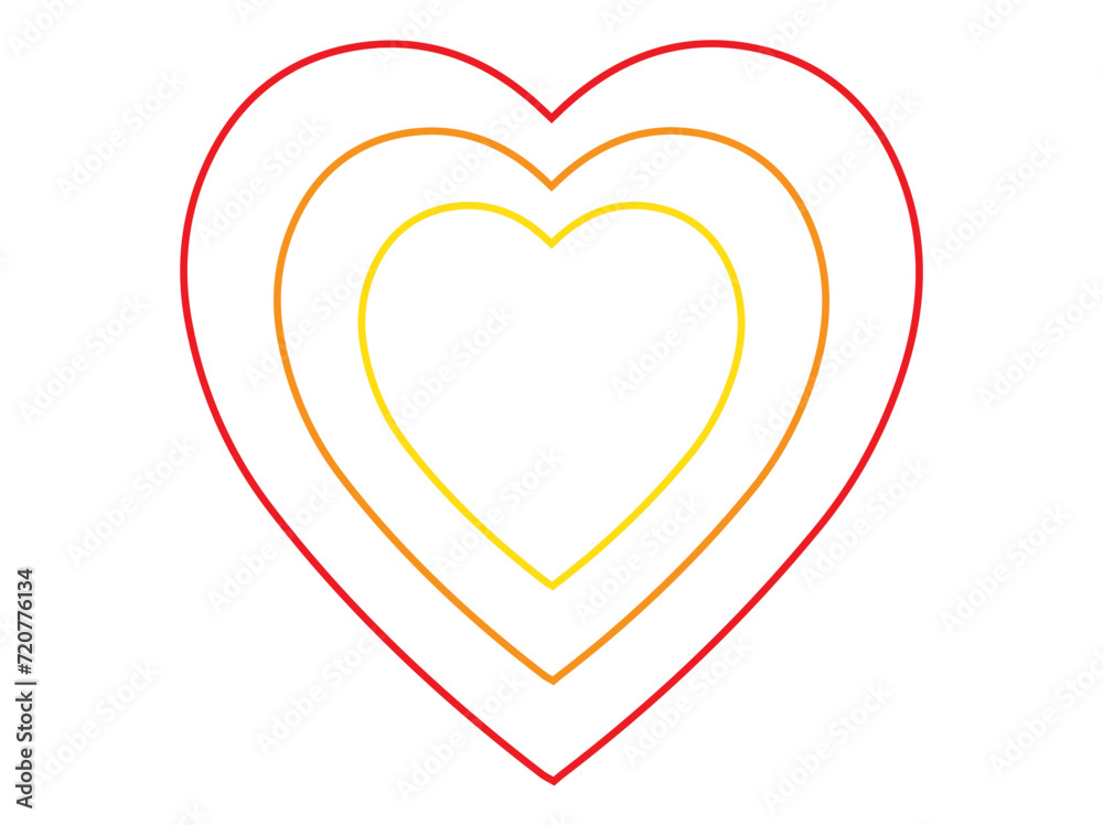 Heart Valentines Day Background Illustration
