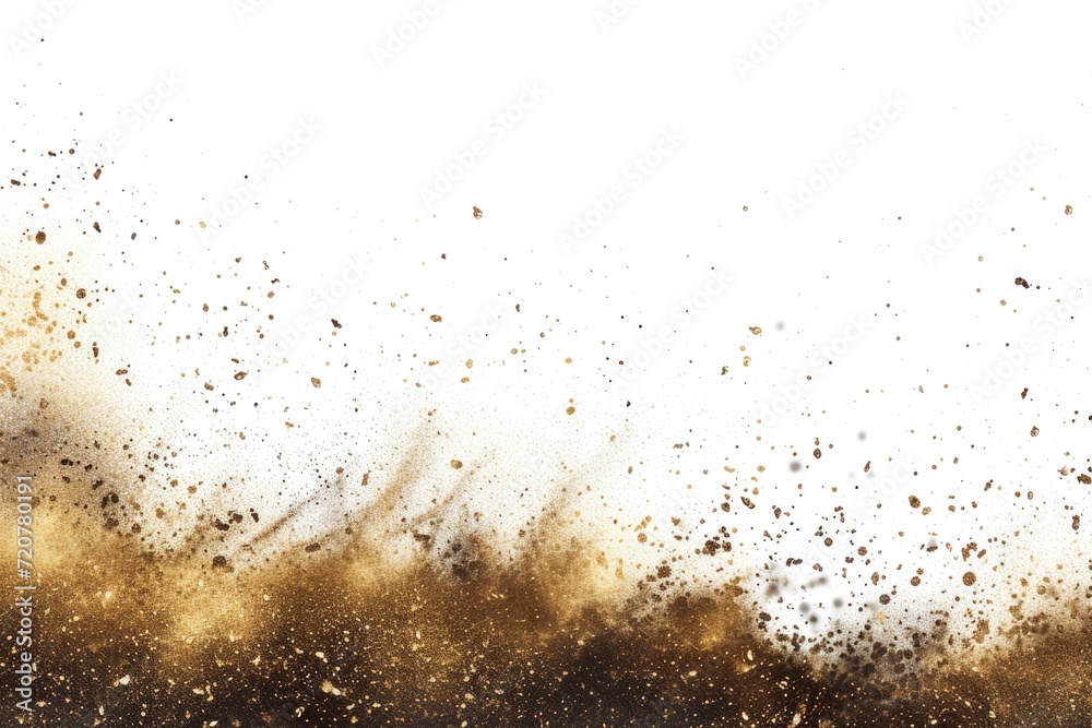 Obraz premium A person riding a dirt bike in the dirt. Ideal for sports and adventure-themed projects