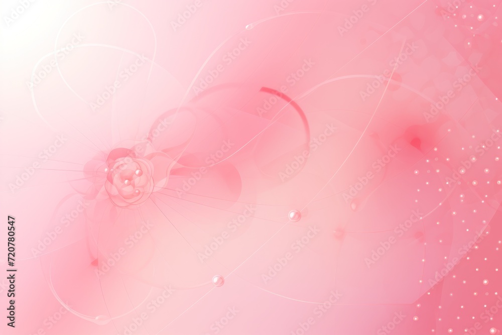 Rose abstract core background with dots, rhombuses, and circles