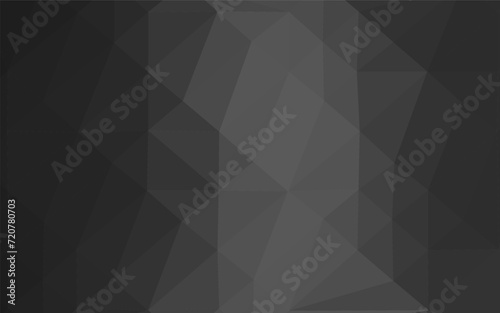 Dark Silver, Gray vector blurry triangle texture. A completely new color illustration in a vague style. New texture for your design. photo