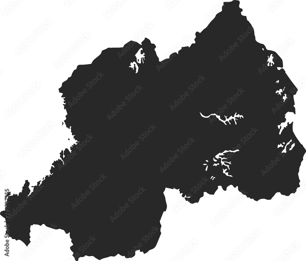 country map rwanda