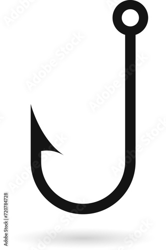 Hook vector line icon