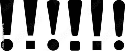Exclamation point vector sign