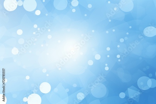 Sky abstract core background with dots, rhombuses and circles, in the style of light sky and light azure