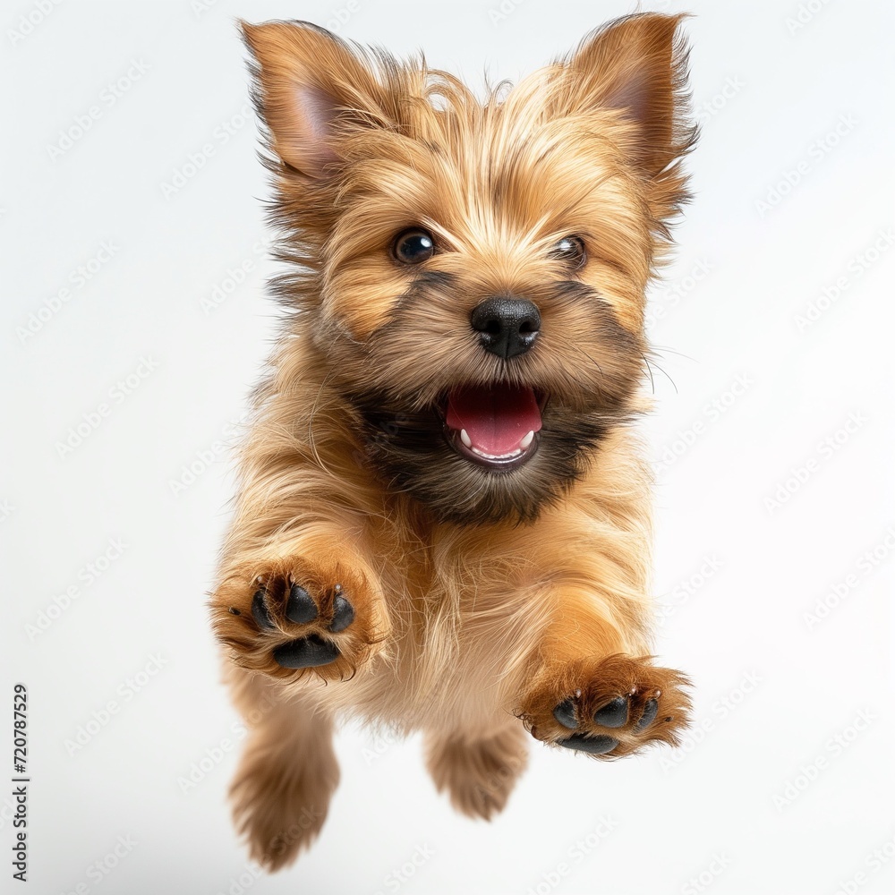 small terrier puppy in the studio having fun small terrier puppy in the studio having fun