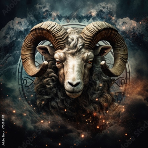 A Powerful Image of the Aries Zodiac Sign © Vladyslav  Andrukhiv