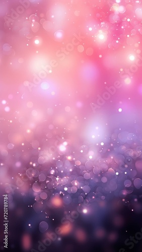 Pink Glow Particles Create Vibrant Bokeh Background Generative AI