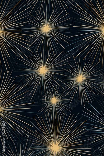 Slate striking artwork featuring a seamless pattern of stylized minimalist starbursts