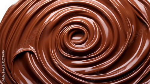 渦を巻くチョコレート