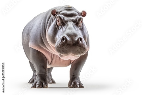 Professional Graph of Hippo Isolated on White Background AI Generated © Alex