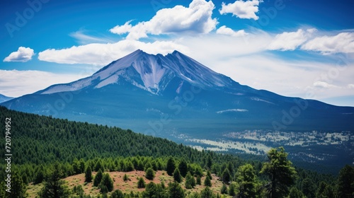 Scenic View of Humphreys Peak Against Sky AI Generated photo